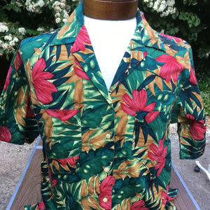 Men's Hawaiian Luau Beach Party Caribbean Shirt